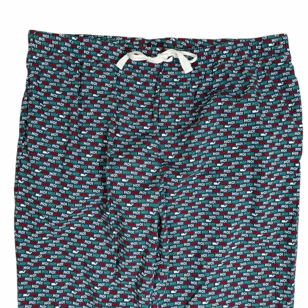 Vineyard Vines Men’s Blue Christmas Whale HOHOHO Xmas Pajama Lounge Pants